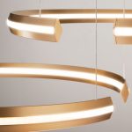 Подвесной светодиодный светильник с пультом управления 90180/3 золото — изображение 5