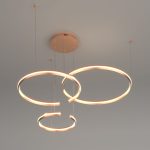 Подвесной светодиодный светильник с пультом управления 90180/3 золото — изображение 4