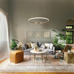 Подвесной светодиодный светильник с пультом управления 90264/1 латунь — изображение 4