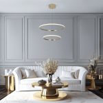 Подвесной светодиодный светильник с пультом управления 90264/2 латунь — изображение 4