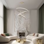 Подвесной светодиодный светильник с пультом управления 90264/3 латунь — изображение 4