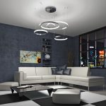 Подвесной светодиодный светильник с пультом управления 90175/5 хром — изображение 3