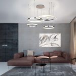 Подвесной светодиодный светильник с пультом управления 90175/5 хром — изображение 4