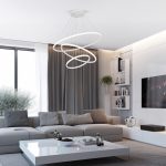 Подвесной светодиодный светильник с пультом управления 90264/3 белый — изображение 12