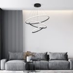 Подвесной светодиодный светильник с пультом управления 90264/3 черный — изображение 9