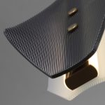 Подвесной светодиодный светильник со стеклянными плафонами 301054 LED латунь — изображение 3