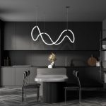 Подвесной светодиодный светильник ССТ с пультом управления 90288/1 черный — изображение 2