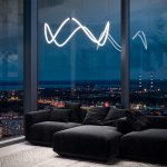 Подвесной светодиодный светильник ССТ с пультом управления 90288/1 черный — изображение 4