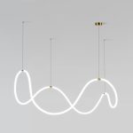 Подвесной светодиодный светильник ССТ с пультом управления 90288/1 латунь