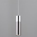 Светодиодный подвесной светильник в стиле лофт 50135/1 LED хром/черный жемчуг