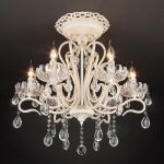 Потолочная люстра с хрустальным декором 12205/6 белый — изображение 2