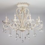 Потолочная люстра с хрусталем 12205/8 белый
