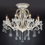 Потолочная люстра с хрусталем 12205/8 белый — изображение 3