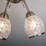 Потолочная люстра с хрусталем 30026/8 античная бронза — изображение 2