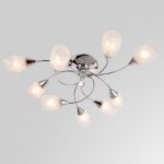 Потолочная люстра с плафонами 2275/9 хром