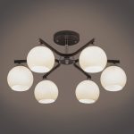 Потолочная люстра с плафонами 30145/6 хром/венге — изображение 3