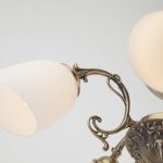 Потолочная люстра со стеклянными плафонами 22010/5 античная бронза — изображение 3