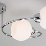 Потолочная люстра со стеклянными плафонами 30136/4 хром — изображение 2