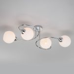 Потолочная люстра со стеклянными плафонами 30136/4 хром — изображение 3