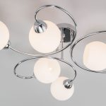 Потолочная люстра со стеклянными плафонами 30136/6 хром — изображение 2