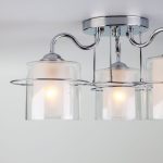 Потолочная люстра со стеклянными плафонами 30160/3 хром — изображение 3