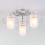 Потолочная люстра со стеклянными плафонами 30160/3 хром — изображение 4