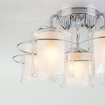 Потолочная люстра со стеклянными плафонами 30160/5 хром — изображение 3