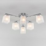 Потолочная люстра со стеклянными плафонами 30162/6 хром