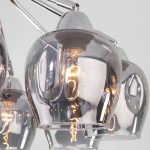 Потолочная люстра со стеклянными плафонами 30164/8 хром — изображение 3