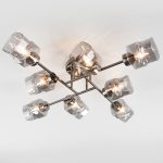 Потолочная люстра со стеклянными плафонами 30165/8 черный жемчуг — изображение 3