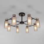 Потолочная люстра со стеклянными плафонами 70115/8 черный