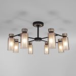 Потолочная люстра со стеклянными плафонами 70115/8 черный — изображение 2