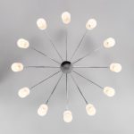 Потолочная люстра со стеклянными плафонами 70160/12 хром — изображение 4