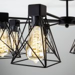 Потолочная люстра в стиле лофт 70107/5 черный — изображение 2