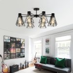 Потолочная люстра в стиле лофт 70107/5 черный — изображение 3