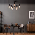 Потолочная люстра в стиле лофт 70125/8 черный — изображение 3