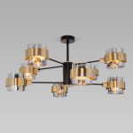 Потолочная люстра с плафонами 70127/8 черный/дымчатый — изображение 3