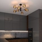 Потолочная люстра с плафонами 70127/8 черный/дымчатый — изображение 4