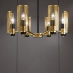 Потолочная люстра с металлическими плафонами 70139/6 латунь — изображение 3