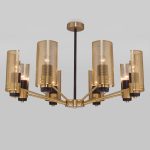Люстра в стиле лофт 70139/8 латунь