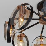 Потолочный светильник в стиле лофт 70121/8 черный — изображение 2