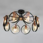 Потолочный светильник в стиле лофт 70121/8 черный — изображение 3