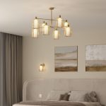 Потолочный светильник с металлическими абажурами и стеклянными плафонами 30192/8 — изображение 3