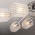 Потолочный светильник с плафонами из стекла 30125/8 хром — изображение 2