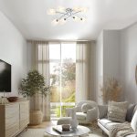 Потолочный светильник с плафонами из стекла 30125/8 хром — изображение 5