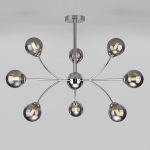 Потолочный светильник с тонированными плафонами 30179 хром