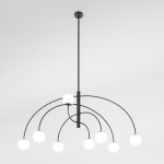 Потолочный светильник со стеклянным плафоном 30179/8 черный — изображение 4