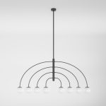 Потолочный светильник со стеклянным плафоном 30179/8 черный — изображение 3