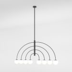 Потолочный светильник со стеклянным плафоном 30179/8 черный — изображение 2