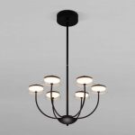 Потолочный светильник со стеклянным плафоном 50388 LED Черный